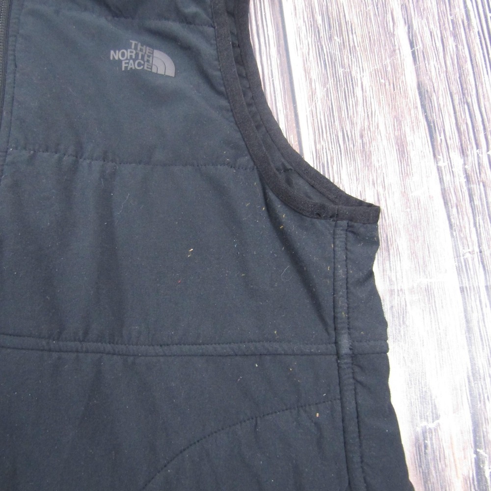 The North Face Vest Womens Small Black Hooded Quilted Full Zip Lined Outdoor - Picture 5 of 8